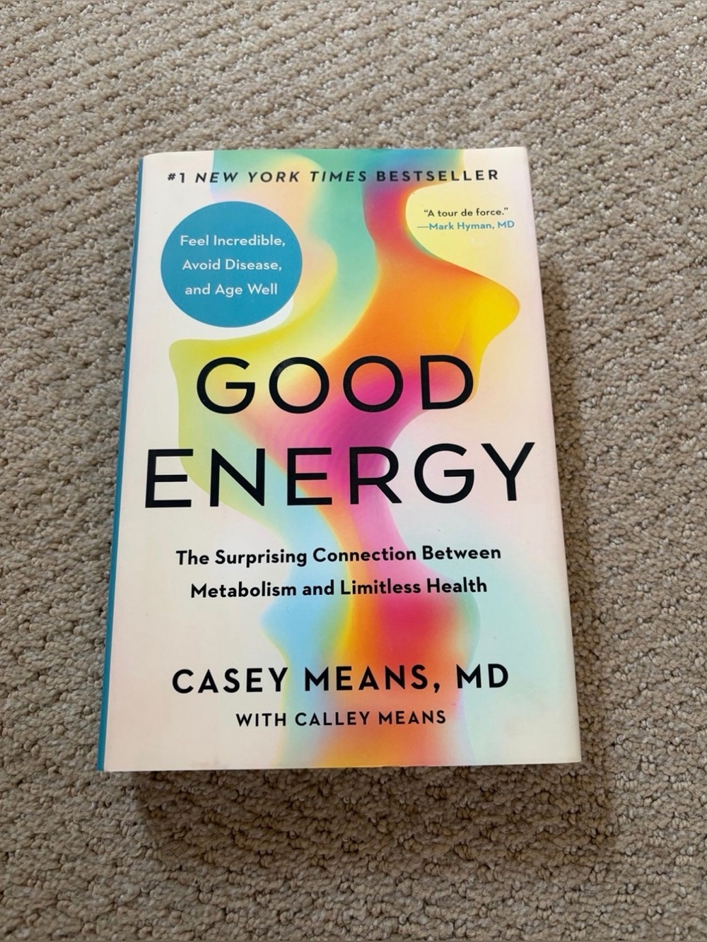 Good Energy Health Metabolism Hardcover Book by Dr Casey Means